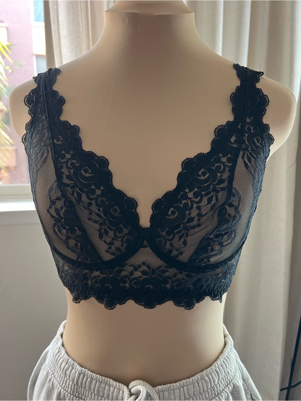 Milan Sheer lace bralette